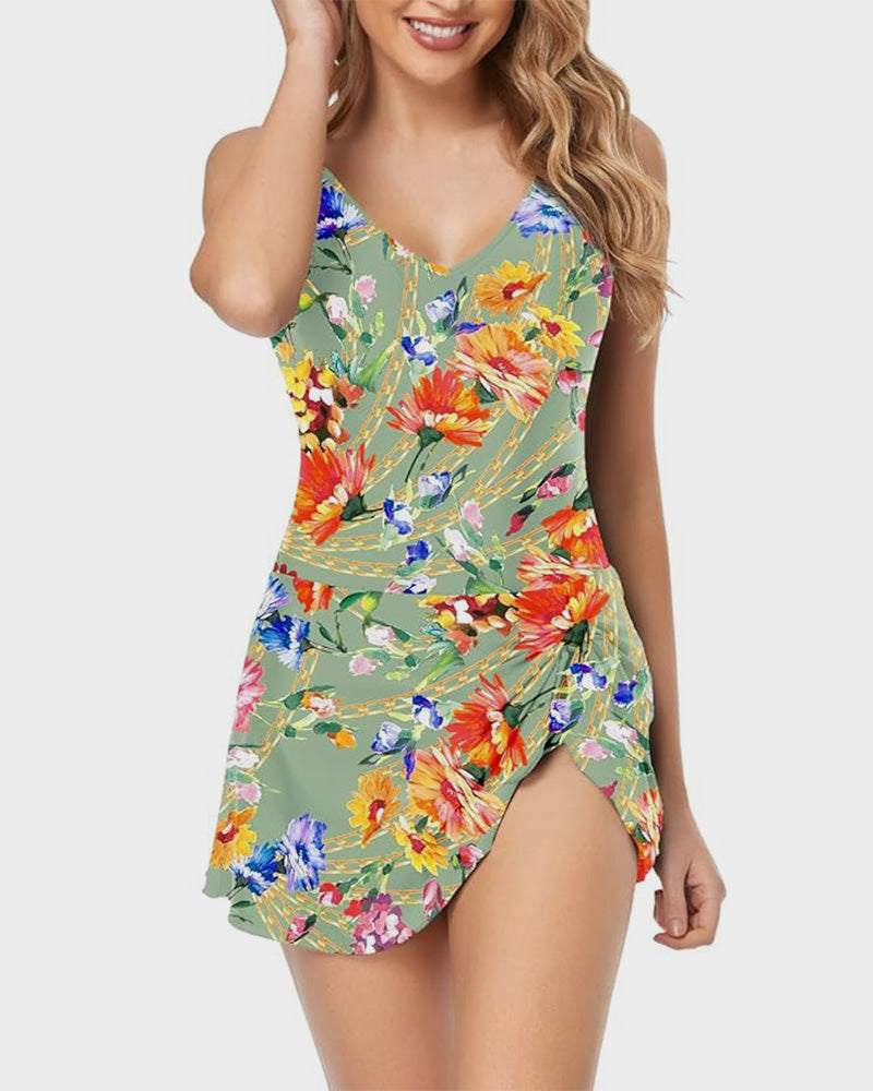 simiswim - Women's Tummy Control Slim Fit One Piece Swimsuit