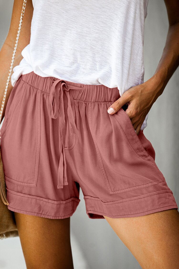 simiswim - Womens Drawstring Shorts Summer Elastic Waist Casual Lightweight with Pockets