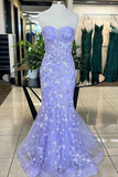Elegant Mermaid Sweetheart Embroidery Long Prom Dress