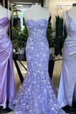 Elegant Mermaid Sweetheart Embroidery Long Prom Dress