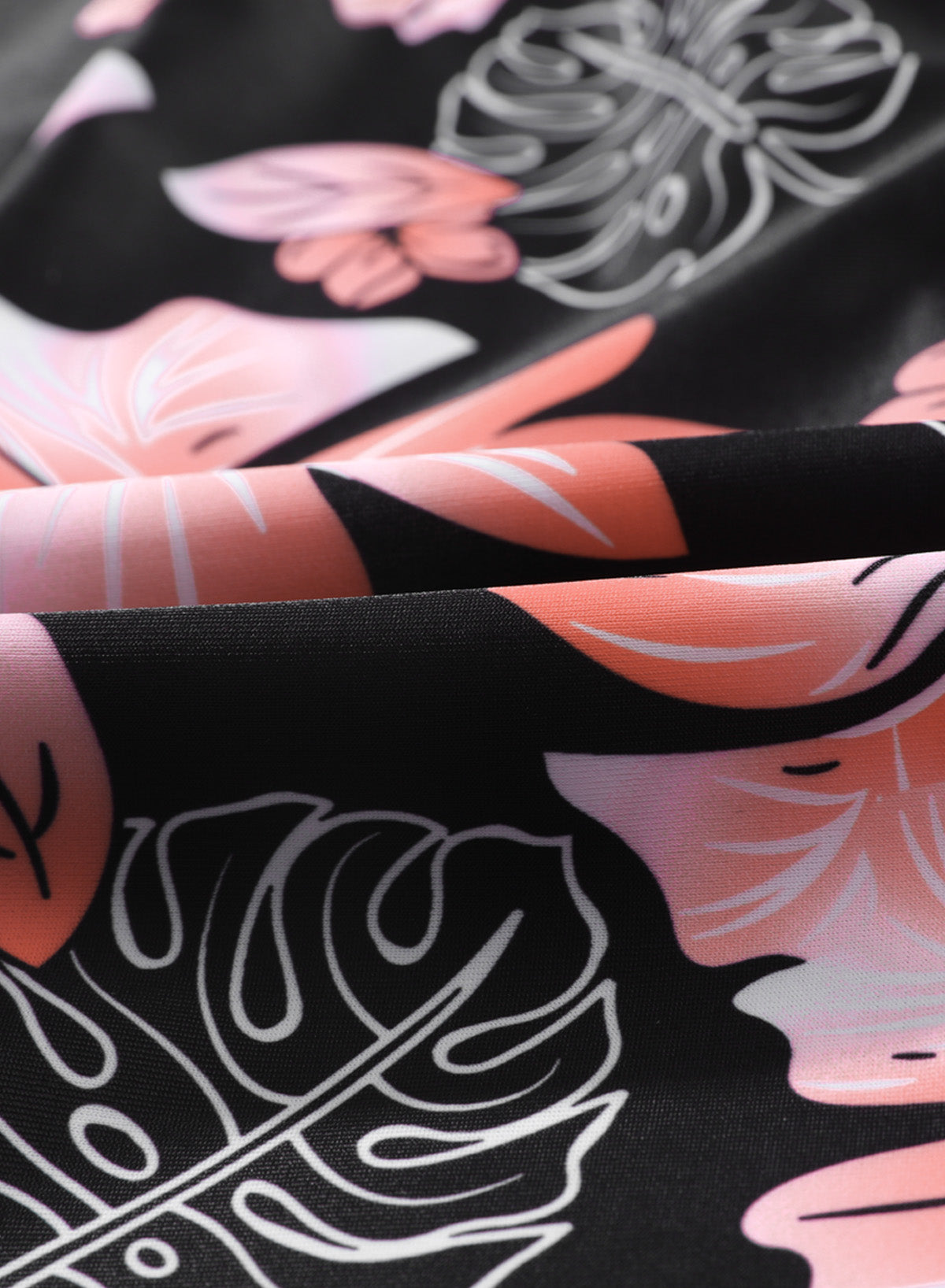 simiswim - Floral Print Simple High Waist Swim Short