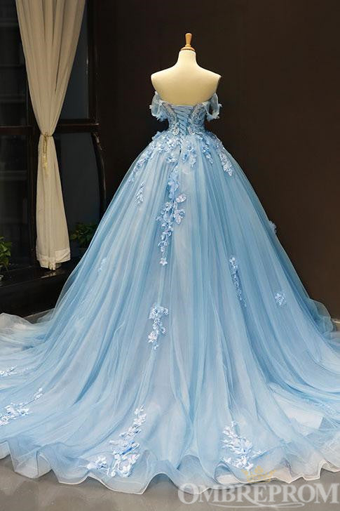 Off Shoulder Sweetheart Floor Length Quinceanera Dresses