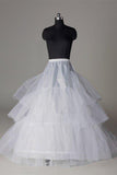 Floor Length White Petticoat, Long Fashion Cheap Underskirt Accessories