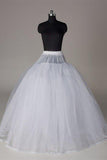 Fashion Wedding Petticoat Accessories White Floor Length Long Underskirt