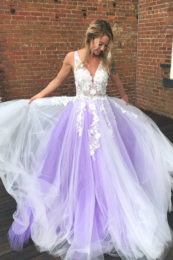 Purple and white dress clearance