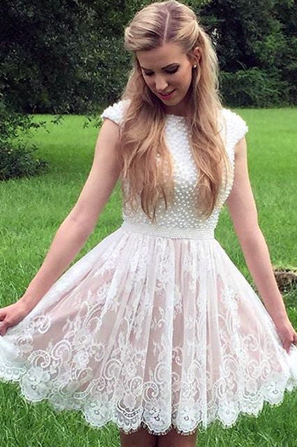 Homecoming dresses with short sleeves top