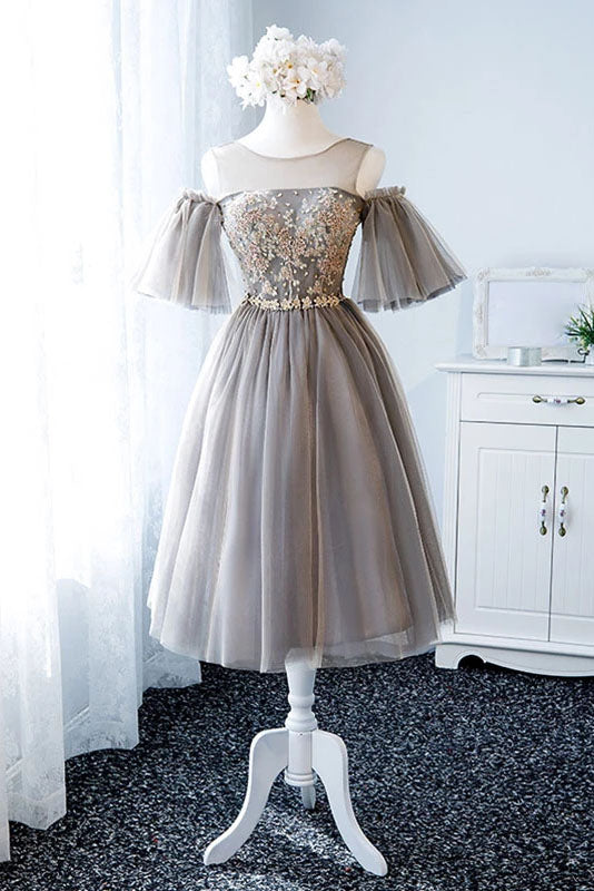 Tea length prom sale dresses 2018