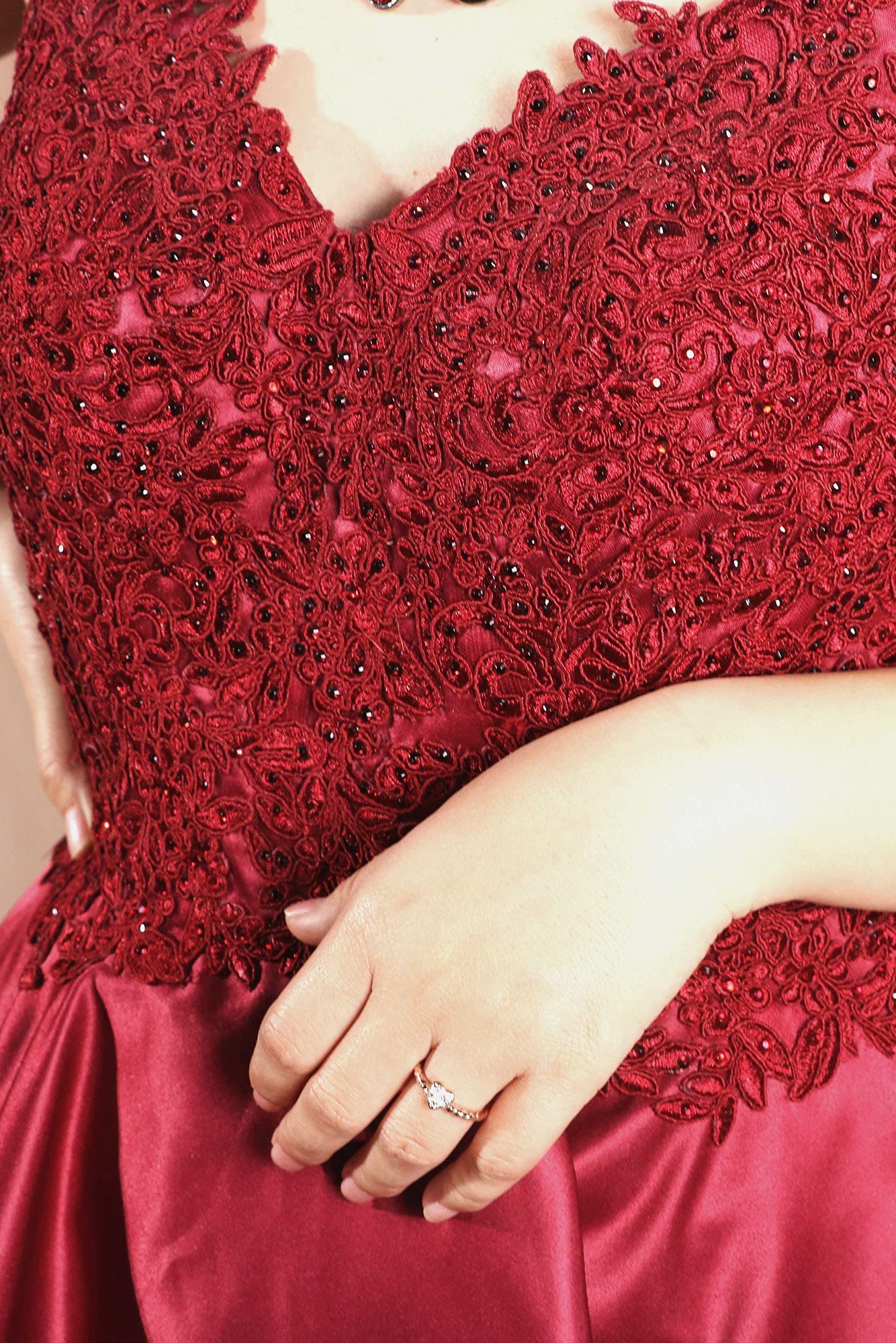 A Line V-Neck Homecoming Dresses with Pockets for Juniors Graduation Party Gown