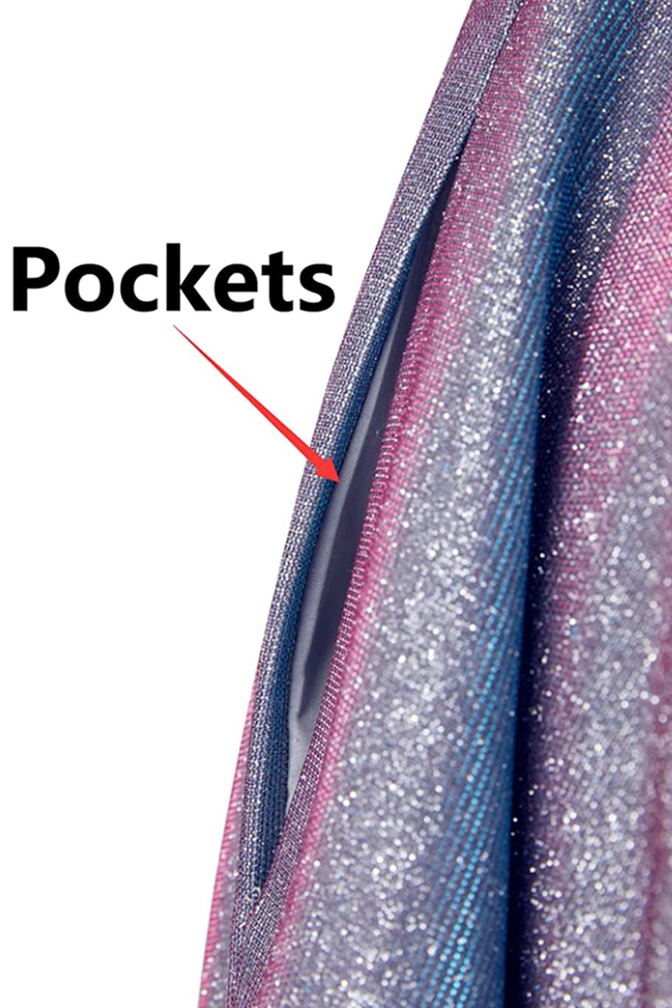 A Line Glitter Grey Sleeveless Short Homecoming Dress With Pockets