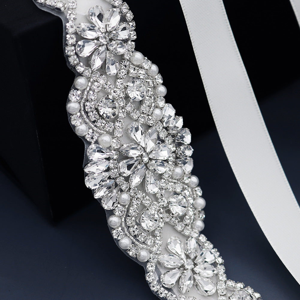 CHIC DIARY Diamond, Rhinestone, Pearl, Decorative Wedding Belt, Crystal Belt, Wedding Accessory B05