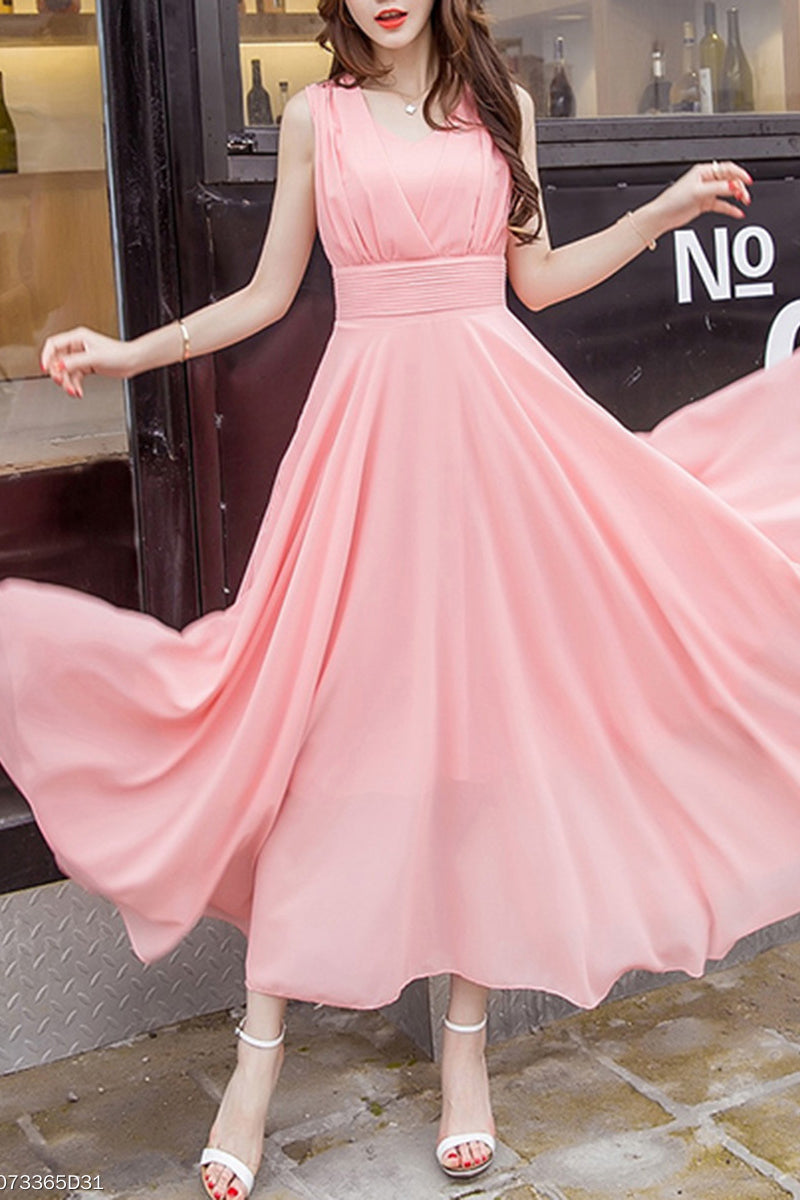 Plain clearance chiffon dress