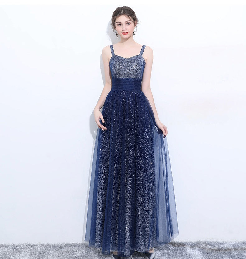 Chic Sequin Shiny Floor Length Zipper Back Long Party Prom Dresses For Teens Y0050