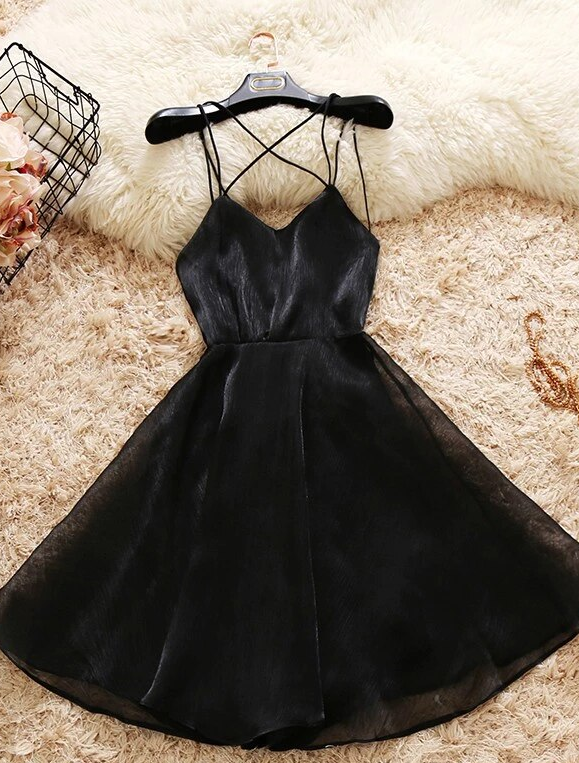 Spaghetti Straps Cute Short Homecoming Dresses Event Dresses Y0250