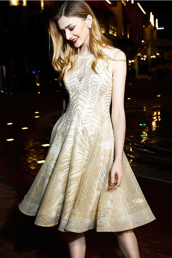 Gorgeous A Line Knee Length Homecoming Dresses with Rhinestones Princess Party Dresses N1982