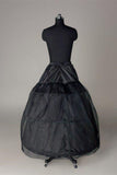 Long Wedding Petticoat Accessories Black Floor Length Underskirt P010