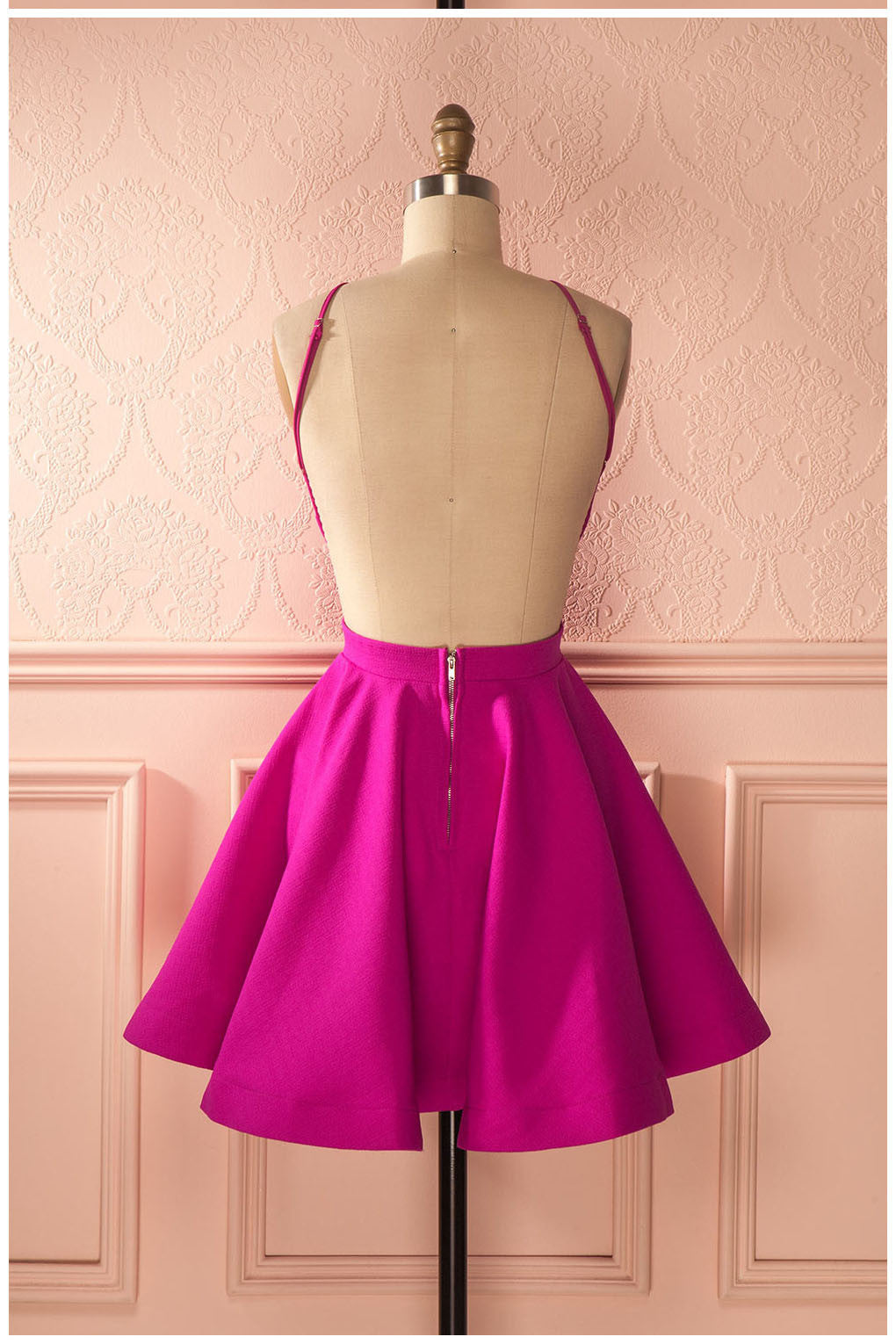 A Line Open Back Ruched Sleeveless Short Homecoming Dresses