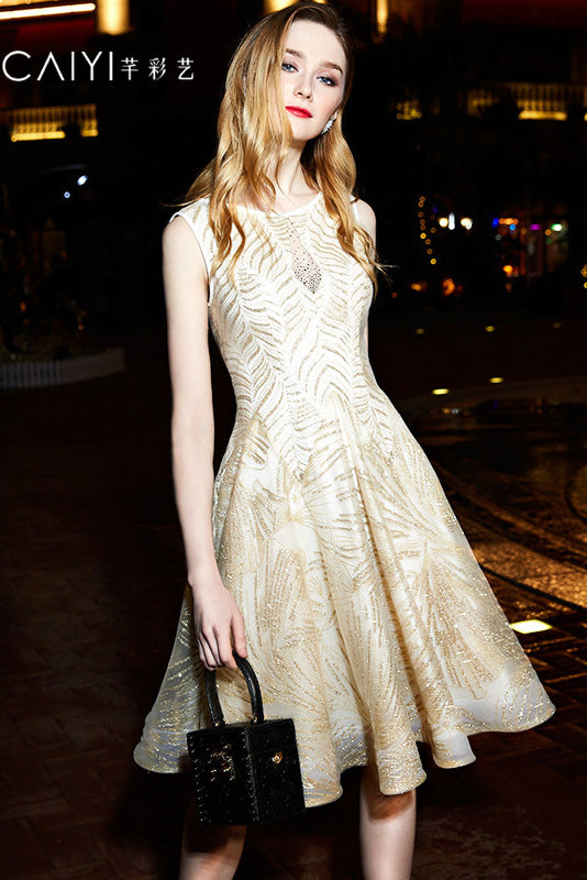 Gorgeous A Line Knee Length Homecoming Dresses with Rhinestones Princess Party Dresses N1982