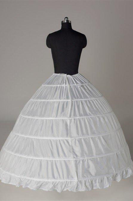 Wedding Petticoat Accessories White Floor Length Big Underskirt