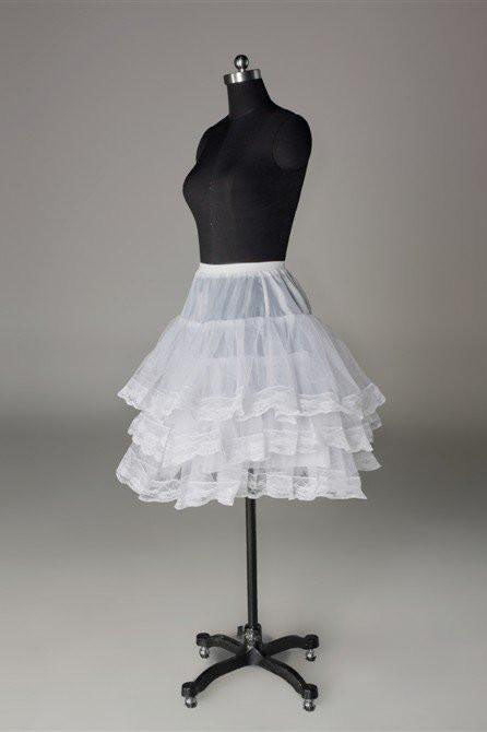 Short Wedding Petticoat Accessories White Wedding Underskirt P005