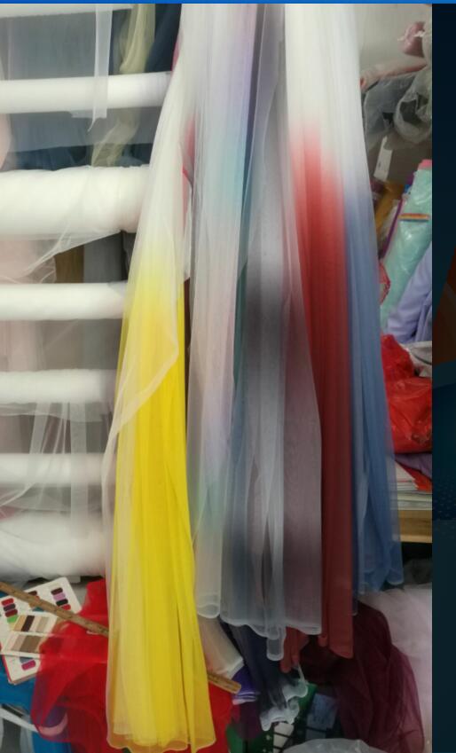 Ombre Tulle Strapless A Line Floor Length Elegant Prom Dresses N1700