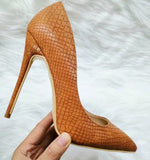 High Heels with Snakeskin Patterns Fashion Women Party Shoes yy20