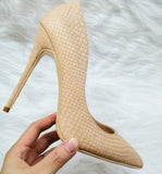 High Heels with Snakeskin Patterns Fashion Women Party Shoes yy20-1