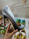 High-heels with Snakeskin Patterns Fashion Women Party Shoes yy22-2