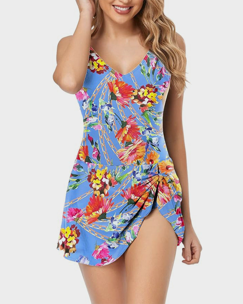 simiswim - Women's Tummy Control Slim Fit One Piece Swimsuit