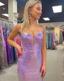 Sparkly Mermaid Sequins Long Prom Dresses