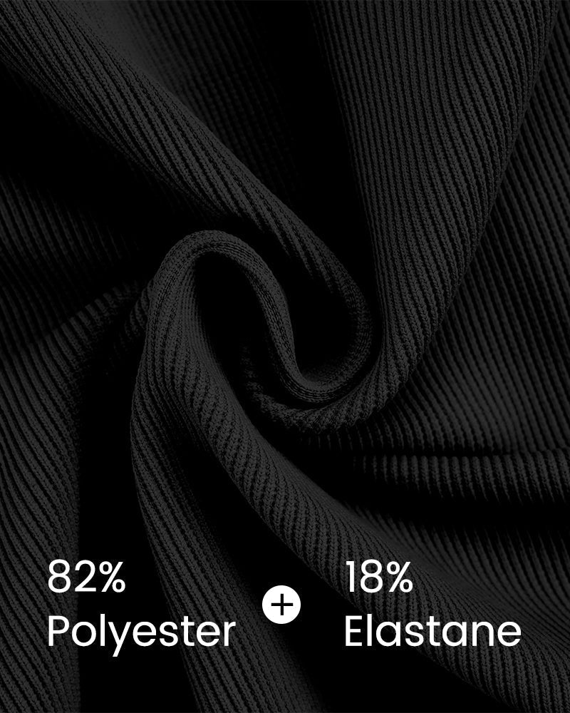 simiswim - Textured Knot-Front High-Waisted Bikini Set