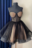 A-line Sweetheart Tulle Homecoming Dress Mini Party Dress N373
