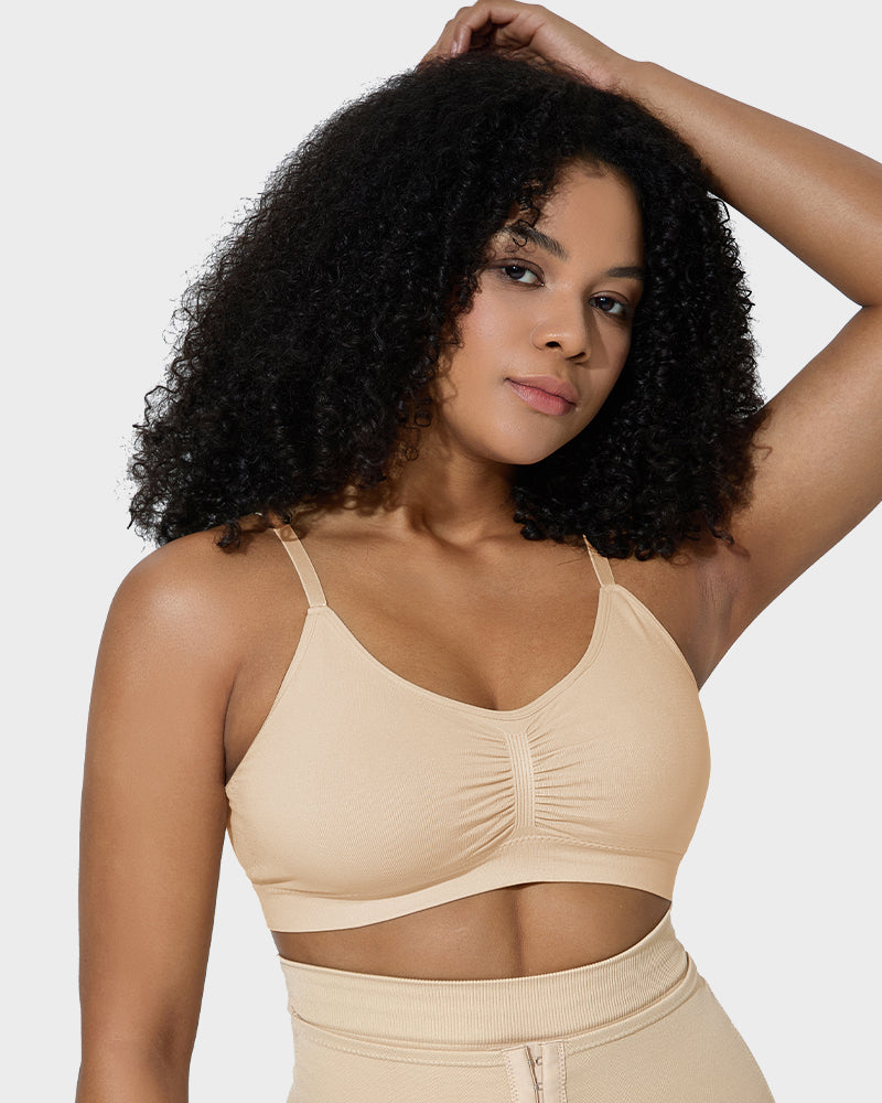 simiswim Women's Full Coverage Non-Padded Wireless Sculpt Bra