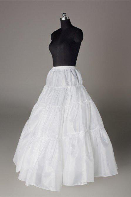 Wedding Petticoat Accessories White Floor Length Underskirt P001