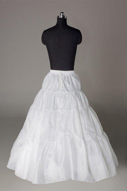 Wedding Petticoat Accessories White Floor Length Underskirt P001