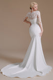 New Arrival Mermaid Long Sleeve Sweep Train Wedding Dresses