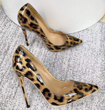 Leopard Printed High-heels Fashion Evening Party Shoes yy34
