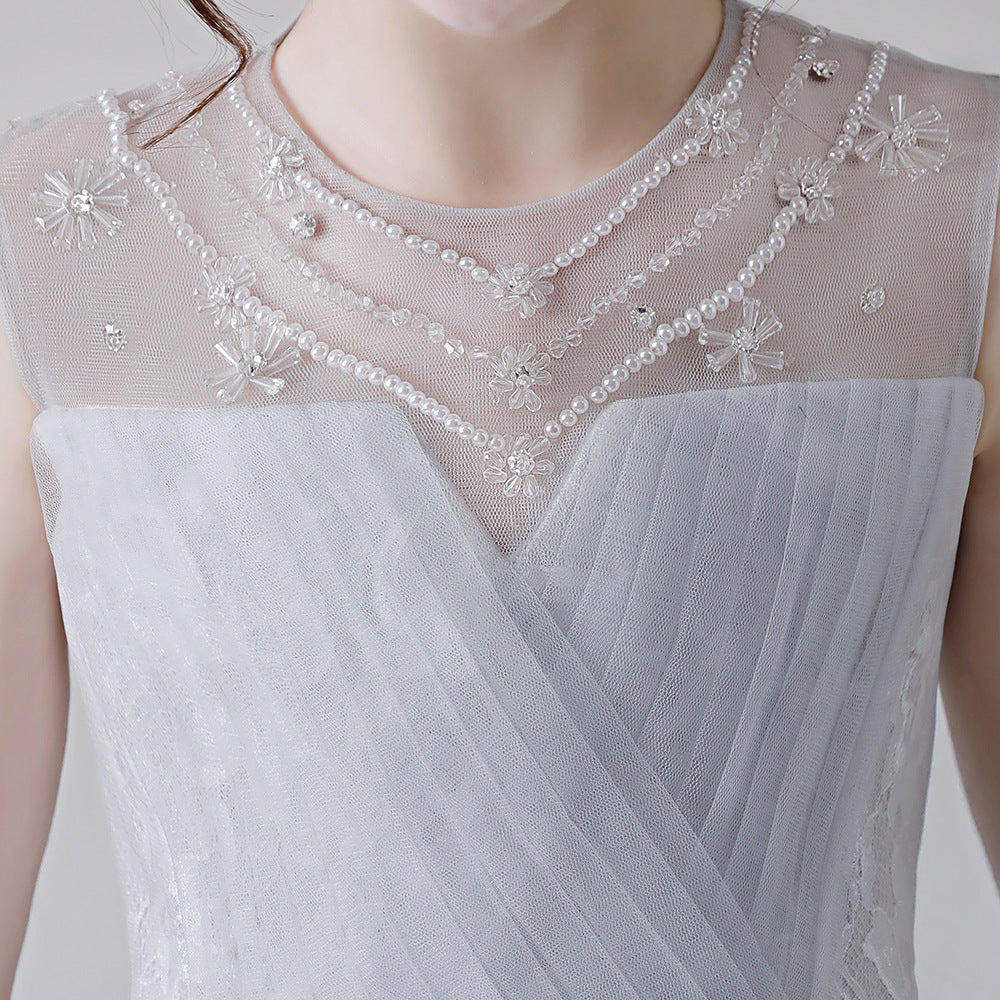 A Line Tulle Appliques Flower Girl Dresses