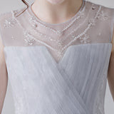 A Line Tulle Appliques Flower Girl Dresses
