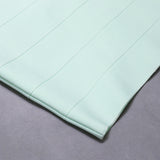 Mint Short Sleeve Open Back Bandage Homecoming Dresses