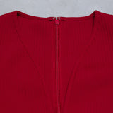 Elegant Burgundy V-Neck Long Sleeves Sheath Homecoming Dresses