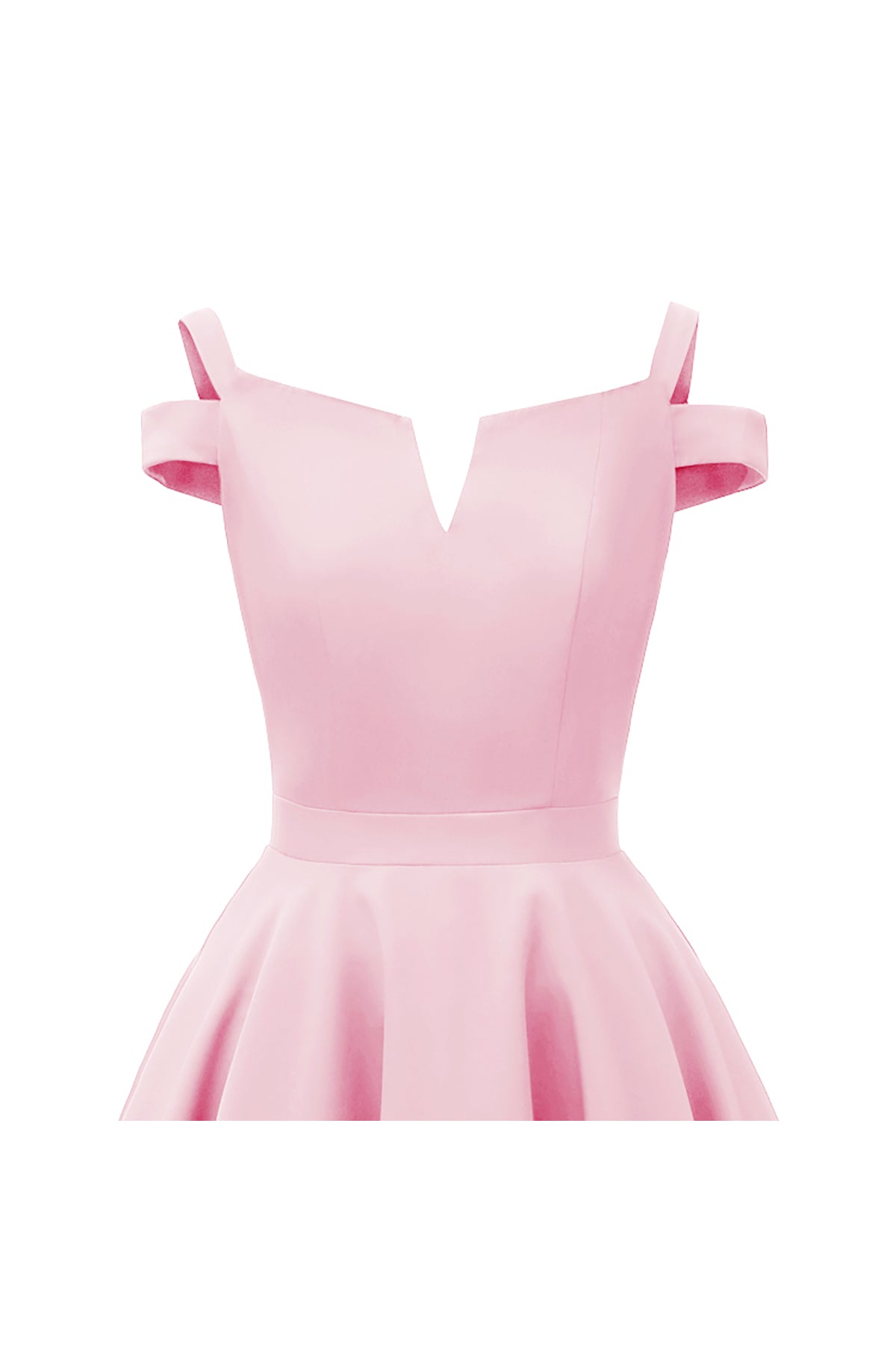 V-Neck Off the Shoulder Short Prom Dress
