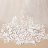 Floor Length Long Sleeves Lace Tulle Satin Flower Girl Dresses