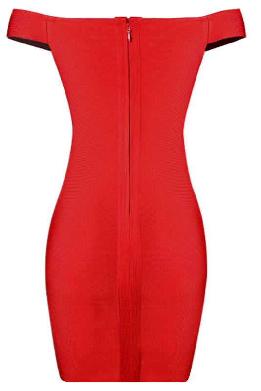 Red V-Neck Sleeveless Tight Short Homecoming Dresses