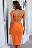 Cross Low Cut Slim Fit High Waist Backless Sexy Homecoming Dresses