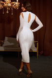 Sexy White Straps Tight Homecoming Dresses