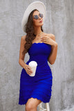 Elegant Yellow Sleeveless Short Homecoming Dresses