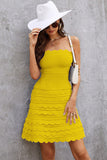 Elegant Yellow Sleeveless Short Homecoming Dresses
