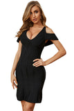Sexy Black Strapless Short Homecoming Dresses