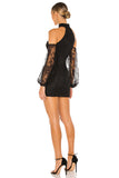 Elegant Black Strapless Long Sleeve Short Homecoming Dresses