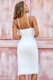 Sexy Spaghetti Straps Side Slit Homecoming Dresses